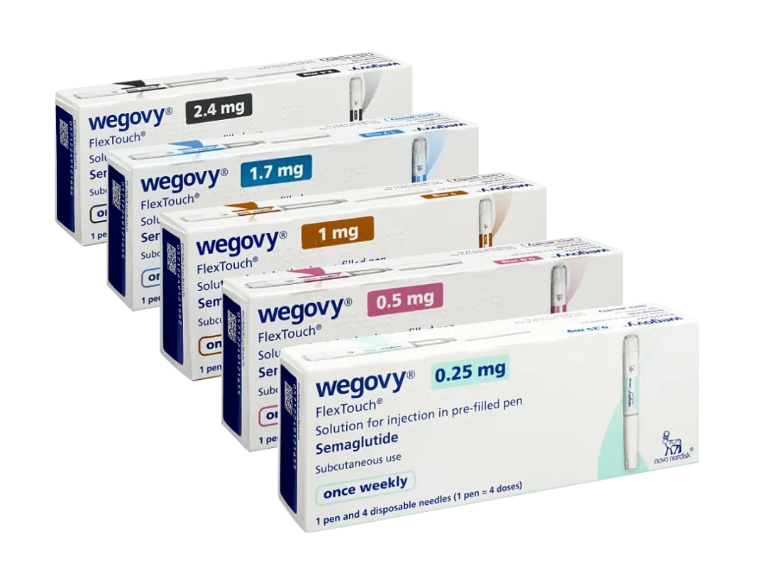 A sealed Wegovy injection pen and its packaging, available for those looking to buy Wegovy near me online in New York.